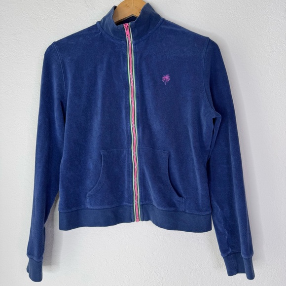 Lilly Pulitzer Y2K Velour Track Performance Jacket - Picture 3 of 11